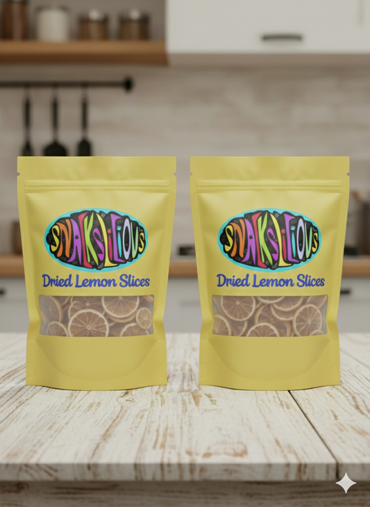 Premium Dried Desi Lemon Slices – 50g | Natural & Preservative-Free | Snackslicious
